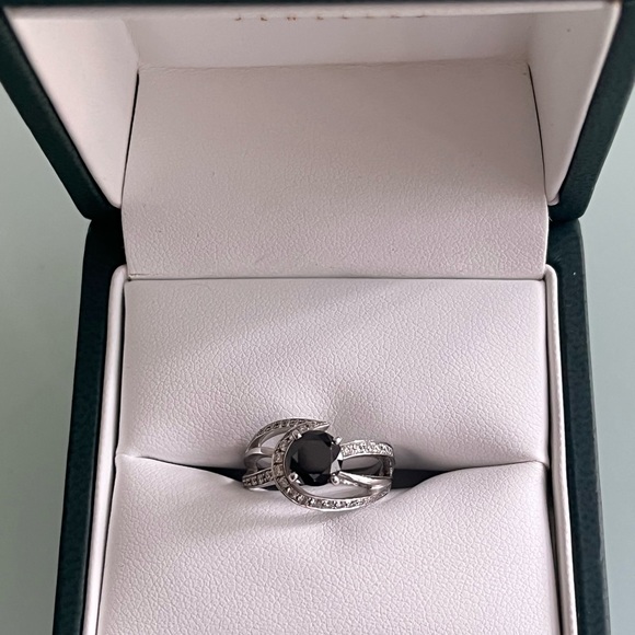 NEW Mark Schneider Faithful- 1.5ct black diamond,.61 rnd diamonds,size 5 - Picture 11 of 11